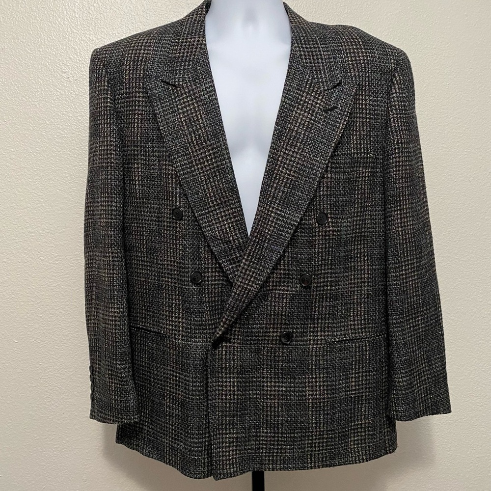 Classic Black and Gray Men's Blazer